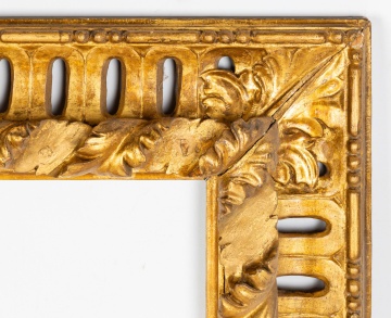 Italian Carved & Pierced Giltwood Frame