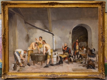 Henry J. L. W. d'Acosta (British, 19th/20th Century) "Soldiers After Training"