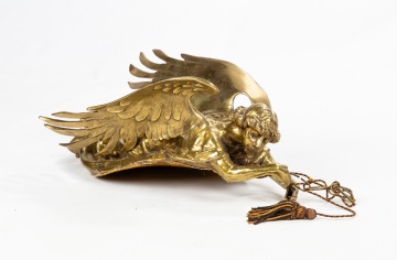 French Gilt Bronze Angel