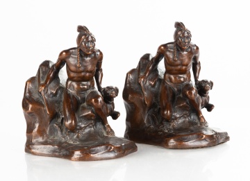 C. Vieth, Bronze Bookends of Native Americans
