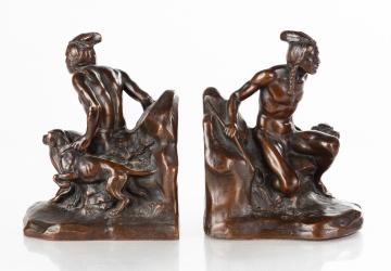 C. Vieth, Bronze Bookends of Native Americans
