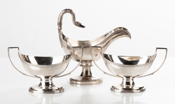 Three Sterling Silver Sauce Boats
