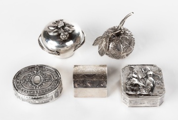 19th & 20th Century Silver and Sterling Silver Boxes
