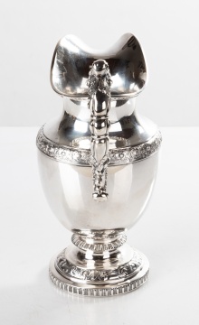 19th Century American Silver Water Pitcher by G. Macpherson