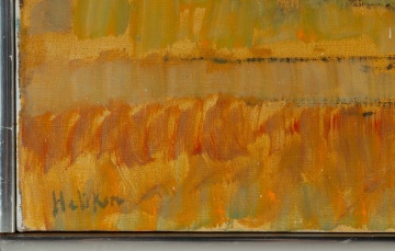 John Edward Heliker (American, 1909-2000) Still Life with Yellow Background