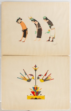 Five Prints From the Pueblo Indian Painting Portfolio