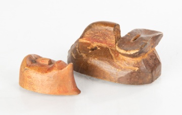 Two Miniature Native American False Face Masks