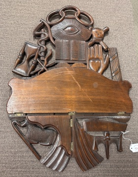 Odd Fellows Society Wall Shelf