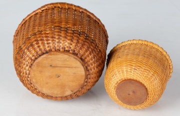 Two Vintage Nantucket Baskets