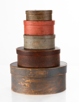 Five Painted Pantry Boxes