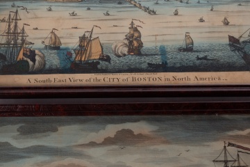 Bowles and Carver, "A South-West View of the City of New York in North America" and "A South-East View of the City of Boston in North America"