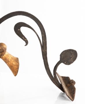 Carved and Gilded Wood and Wrought Iron, Trade Sign for Winemaker
