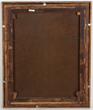 Folk Art Portrait of Young Girl with Doll and Basket of Fruit