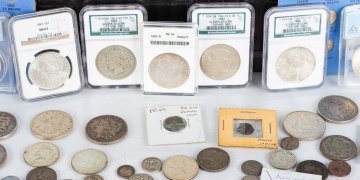 Coin Collection, Graded Morgan Dollars, Binion Collection, Draped Bust & Seated Dollars, etc.