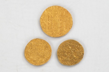 Three Netherlands Gelderland, Ducat Gold Coins