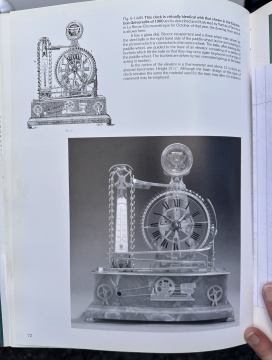 Rare Gilt Bronze Gravity Ball Waterwheel Industrial Clock