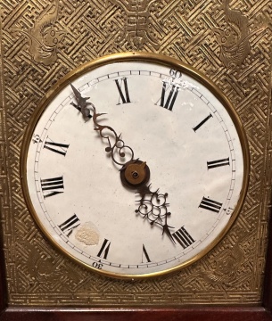 Unusual Chinese Rosewood Bracket Clock