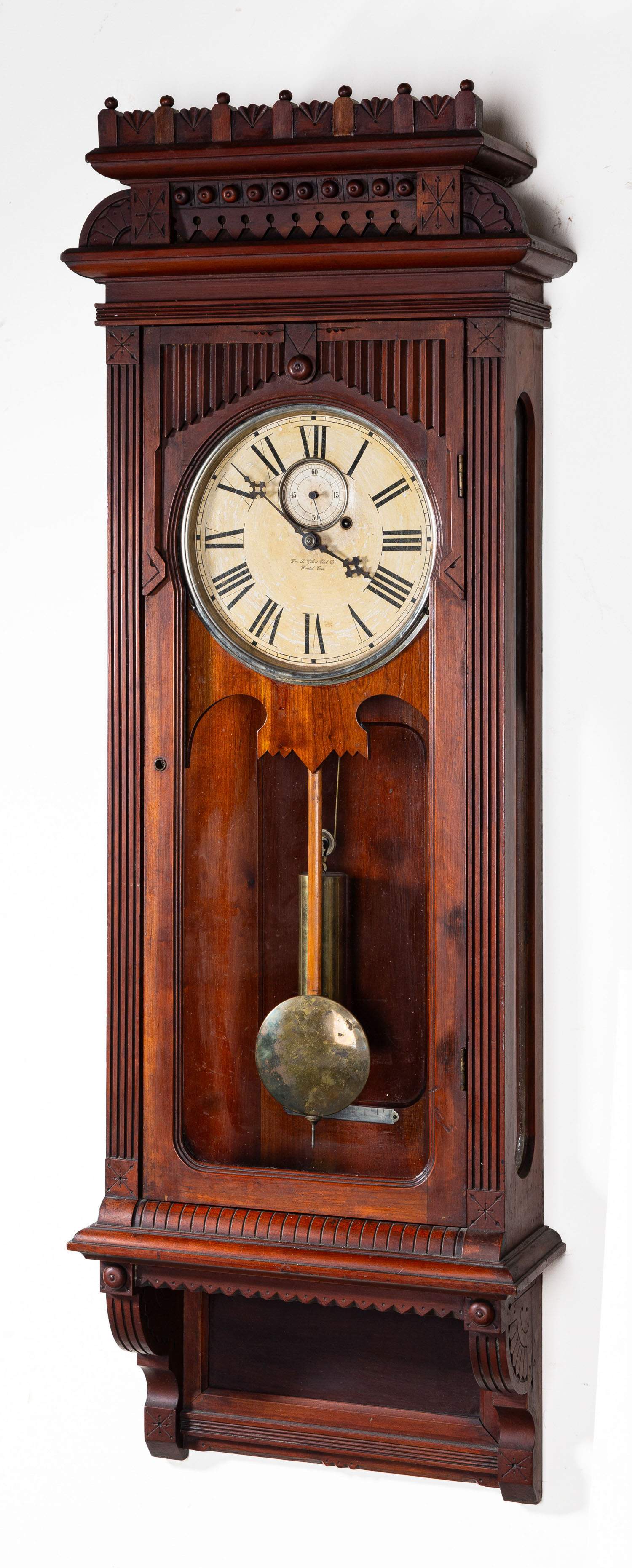 Rare William L. Gilbert No. 10 1/2 Wall Clock | Cottone Auctions