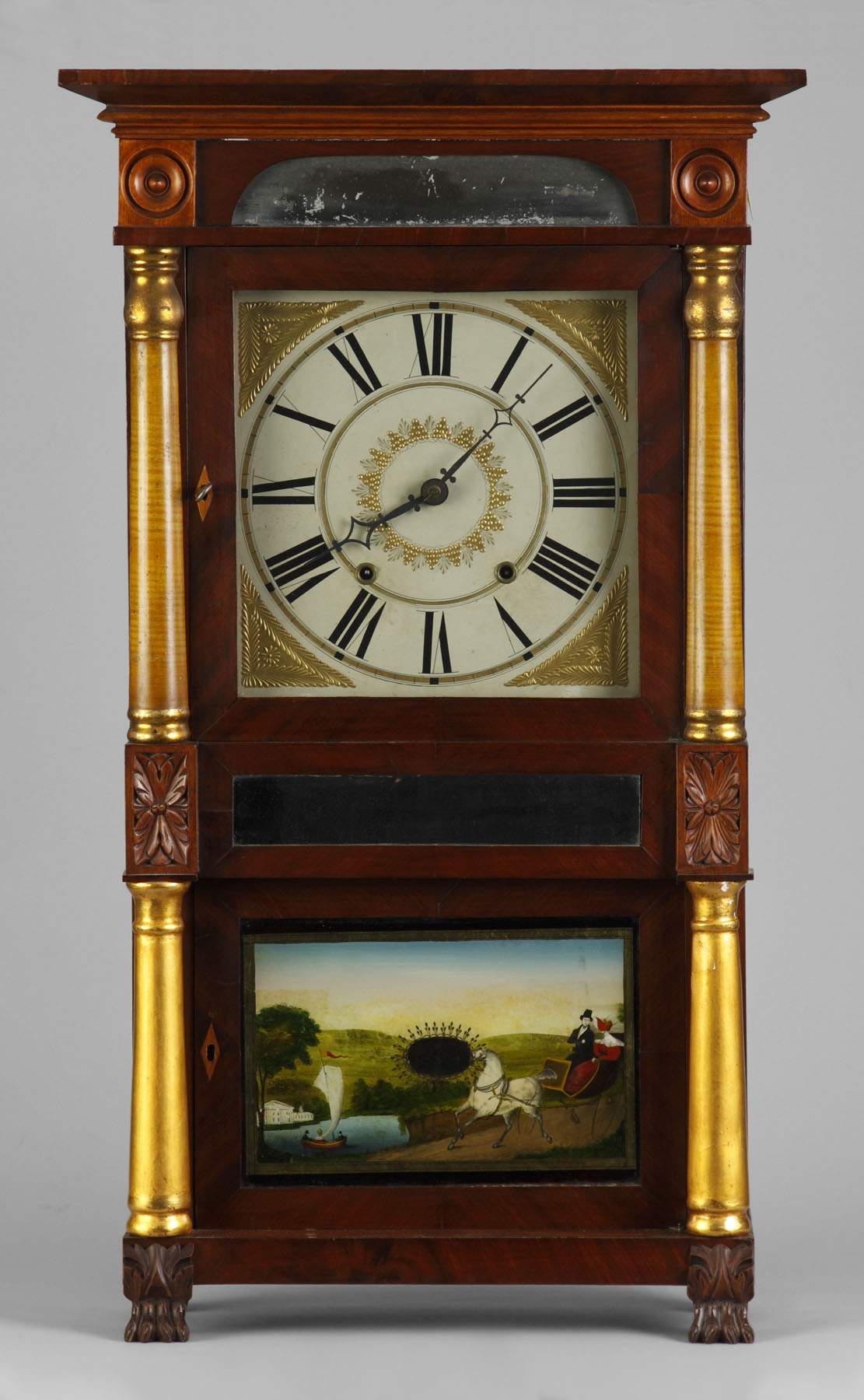Jerome & Darrow Empire Shelf Clock Cottone Auctions