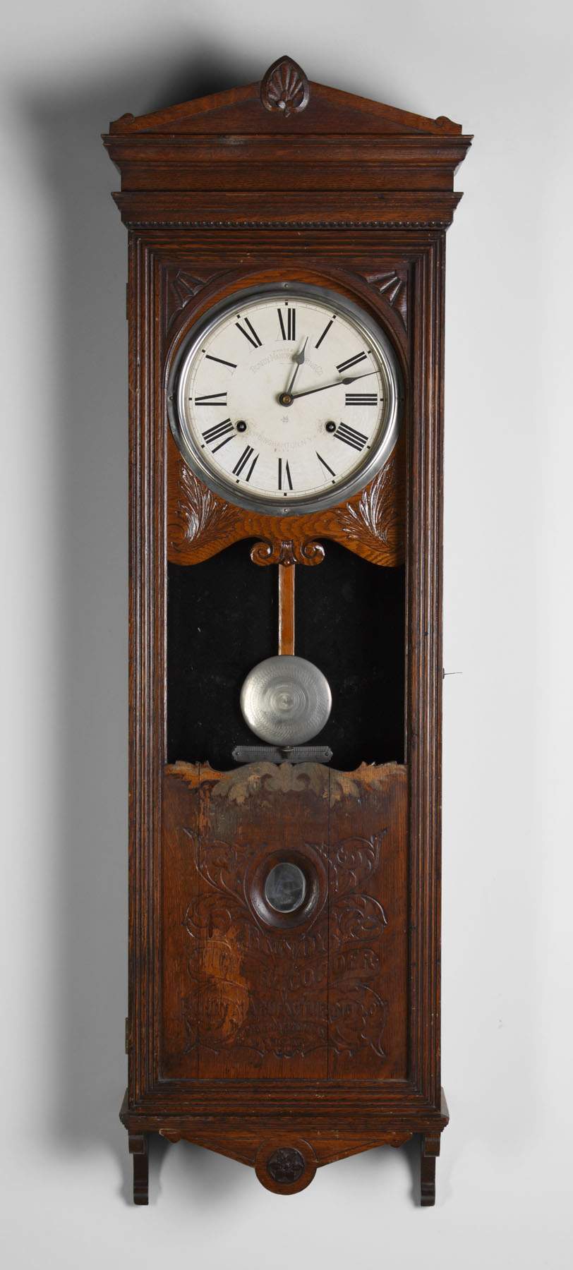 Bundy Manufacturing Co., Binghamton, NY, Time Recorder Wall Clock