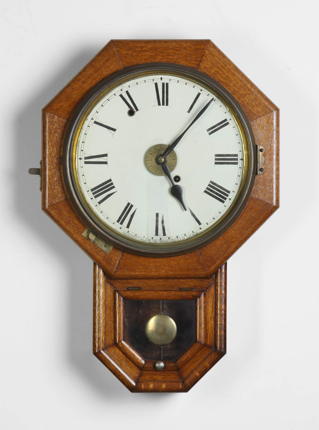 Seth Thomas Schoolhouse Wall Clock w/Alarm Cottone Auctions