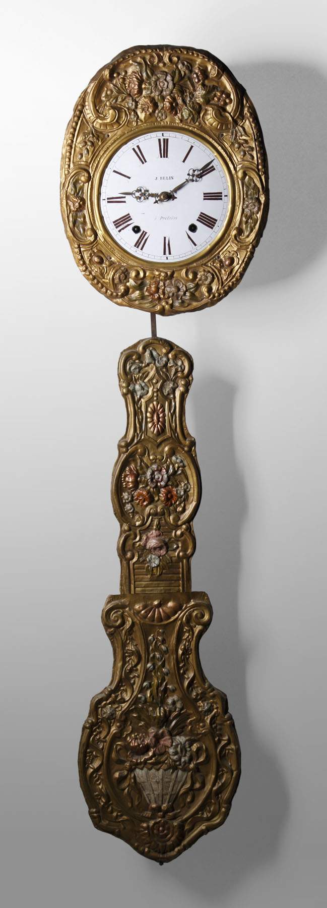 French Morbier Fancy Wall Clock Cottone Auctions