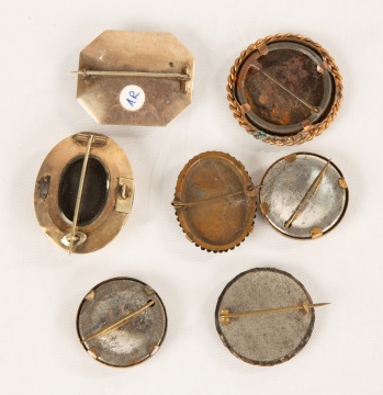 Antique Tintype Pins