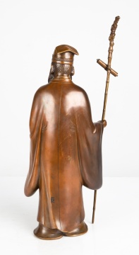 Japanese Bronze Meiji Statue of Jyurojin
