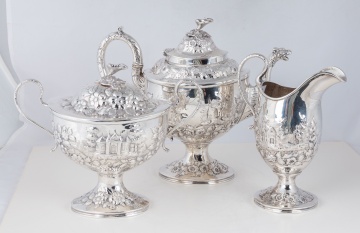 Three-Piece S. Kirk & Son Sterling Silver Coffee Service