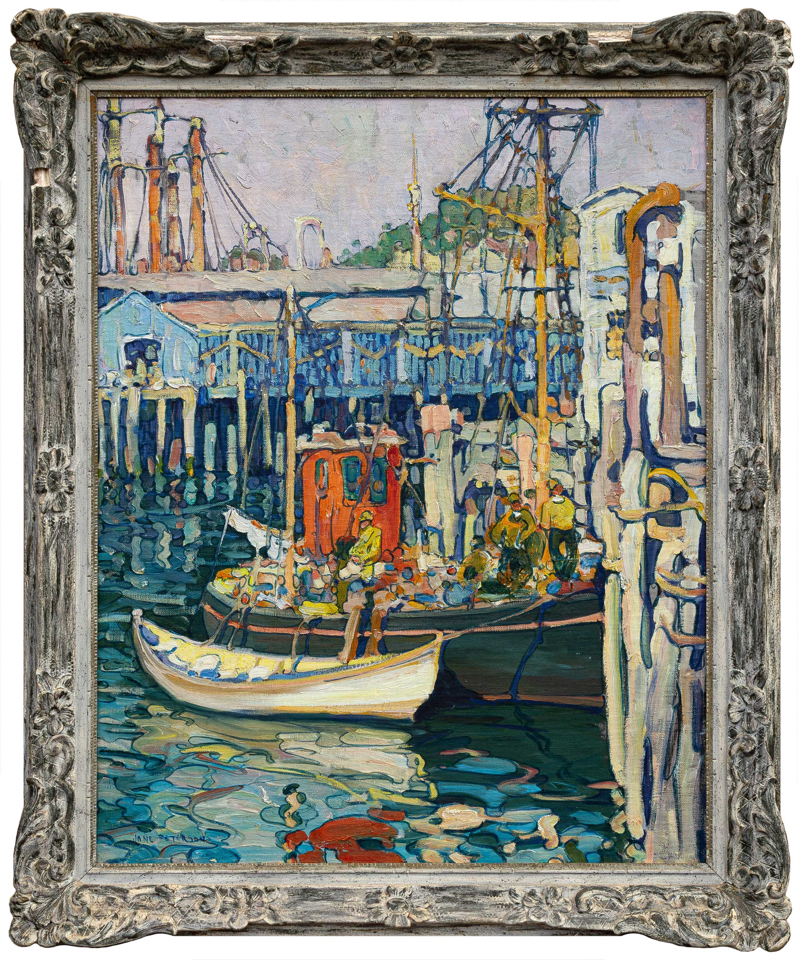 Jane Peterson (American, 1876-1965) "A Pier at Gloucester" | Cottone ...