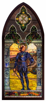 Tiffany Studios Window, "The Crusader"