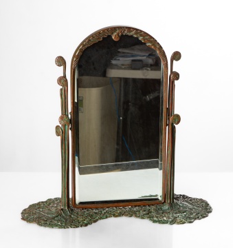Rare Tiffany Studios Fern Mirror
