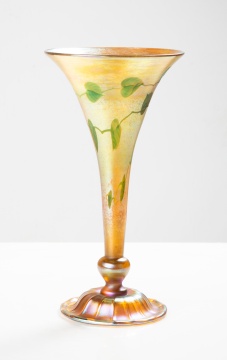 Tiffany Studios Favrile Intaglio Vine Decorated Vase