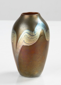 Tiffany Studios Favrile Decorated Cabinet Vase