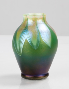 Tiffany Studios Favrile Decorated Cabinet Vase