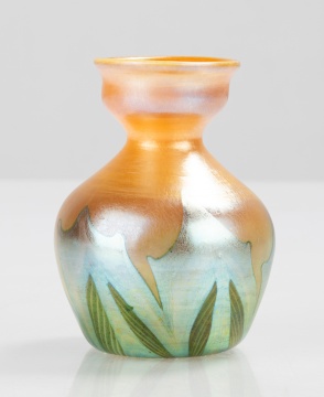 Tiffany Studios Favrile Decorated Cabinet Vase