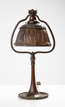 Tiffany Studios Linenfold Fabrique Lamp