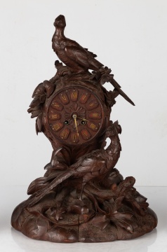 19th Century Three-Piece Black Forest Clock Set