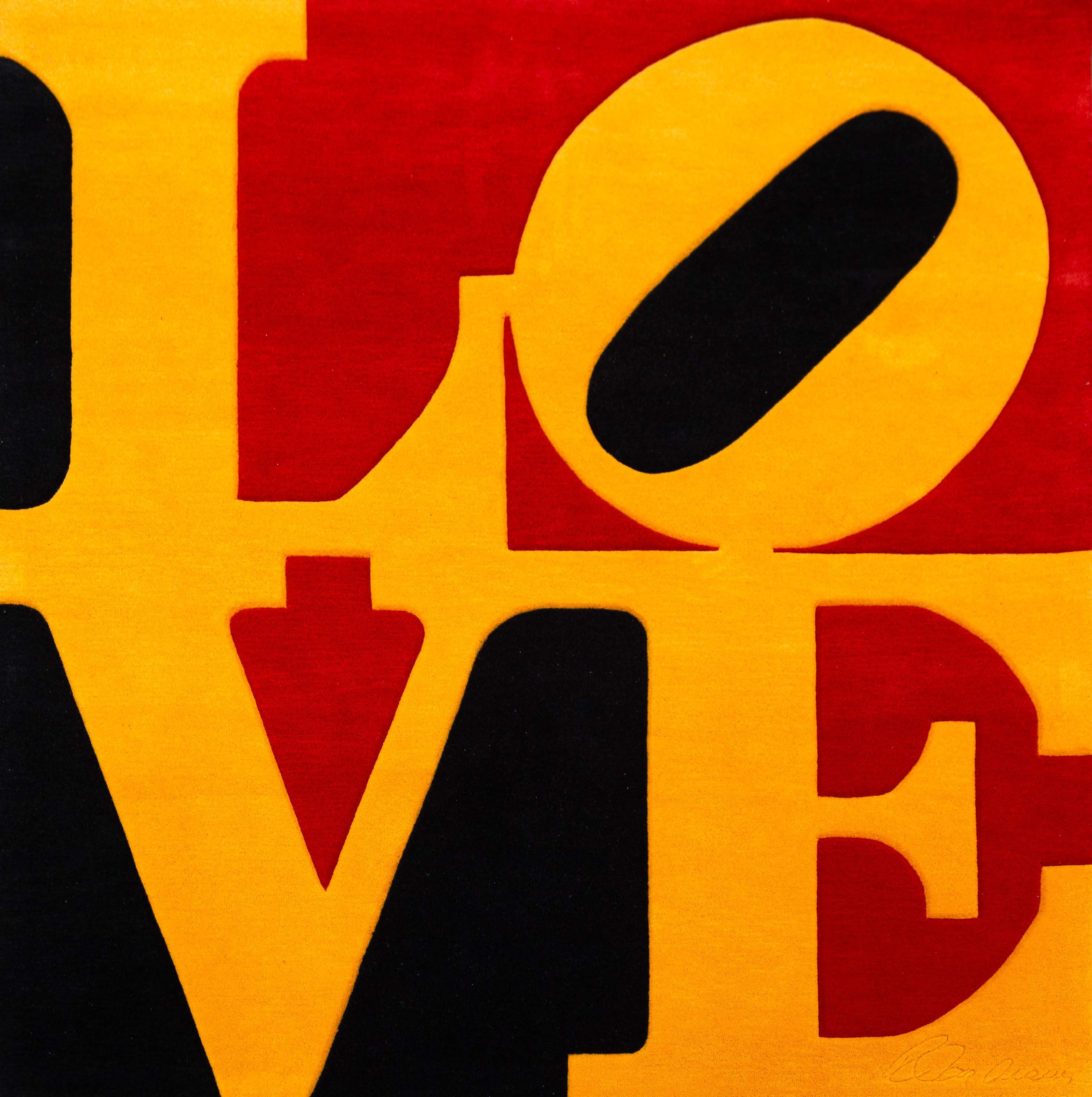 ROBERT INDIANA × fargmentdesign 400%ベア Robert Indiana (American, 1928-2018) Chosen Love Rug | Cottone