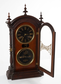 Ithaca Calendar Clock Co. Fashion Double Dial Calendar Clock