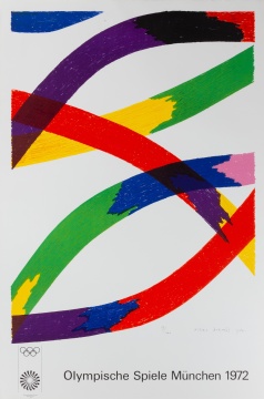 (4) Piero Dorazio (Italian, 1927-2005) Munich Olympics 1972