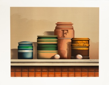 (7) James Carter (American, b. 1948) "Two Eggs" & "Weathervane"