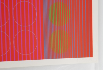 Julian Stanczak (American, 1928-2017) "Centered Rings"