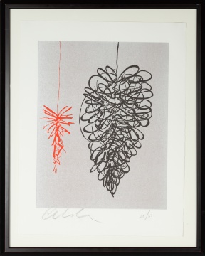 Dale Chihuly (American, b. 1941) Silver & Two Chandeliers