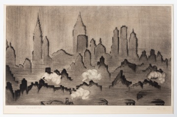 Etchings by Nels P. Larsen & Paul Geissler (German, 1881-1965)