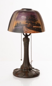 Pittsburgh Reverse Painted Table Lamp