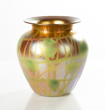 Durand Leaf and Vine Decorated Vase