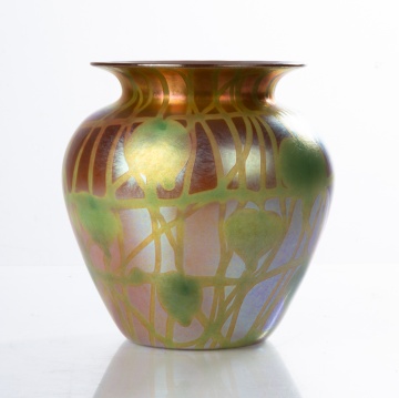 Durand Leaf and Vine Decorated Vase