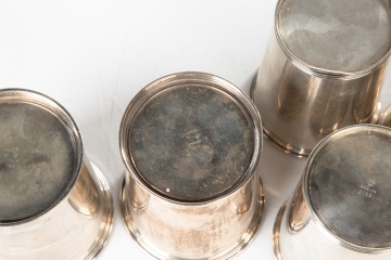 Six Sterling Silver Mint Julep Cups