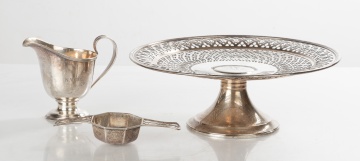Tiffany & Co. Sterling Silver Server, Creamer & Tea Strainer